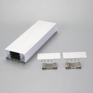 Sølvanodiseret 6063 T5 U-aluminiumsprofil til LED-belysning