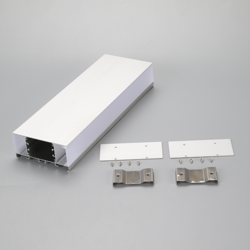 Sølvanodiseret 6063 T5 U-aluminiumsprofil til LED-belysning