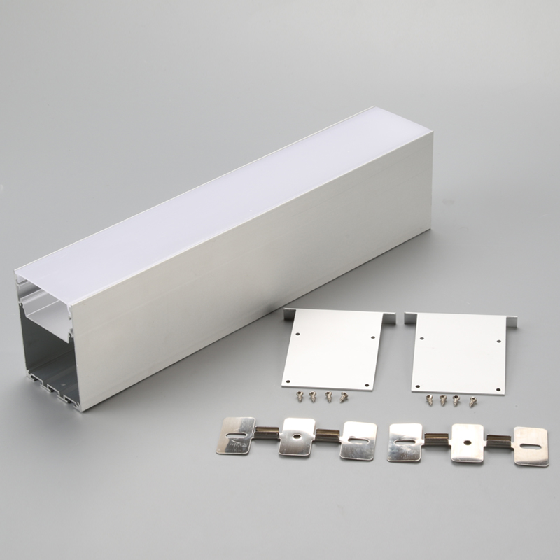 Aluminium LED-belysningsprofil ekstrudering hule profiler til LED-strimmelanvendelse