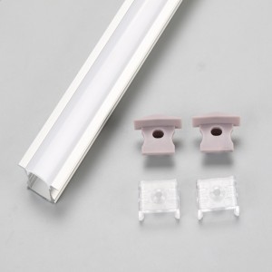 Super slank aluminiumsprofil 12 mm breddeoverflade eller indbygningsmontage