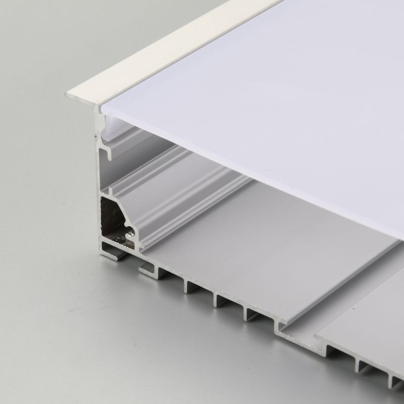 LED aluminiumsprofil med pc-diffusor flad form
