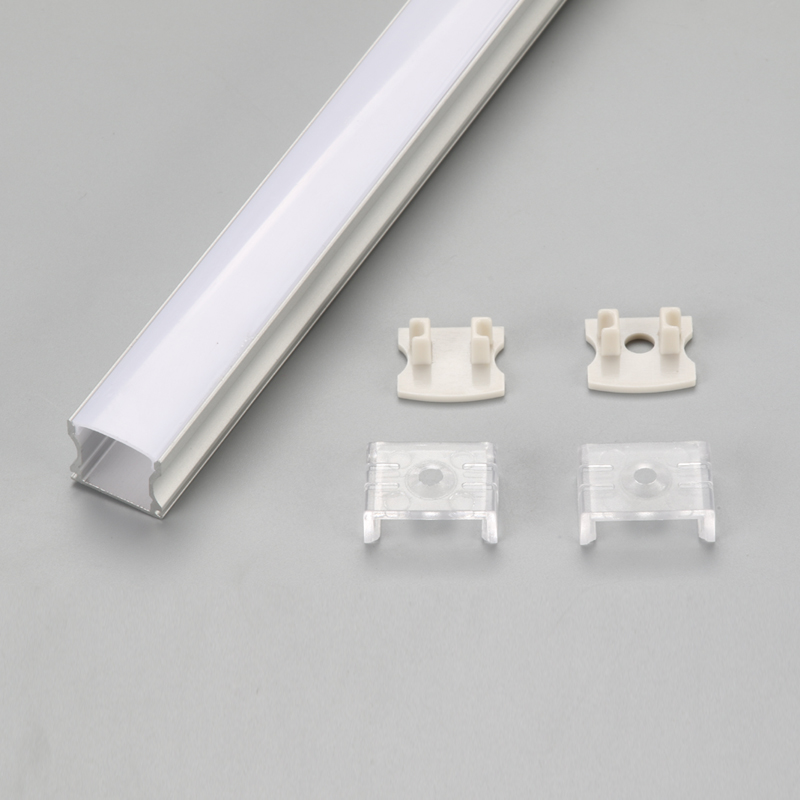 Fleksibel LED Alu-profil aluminium til skab, LED-aluminium ekstruderingsstrimmel LED-profil overflademonteret lineær lysbjælke