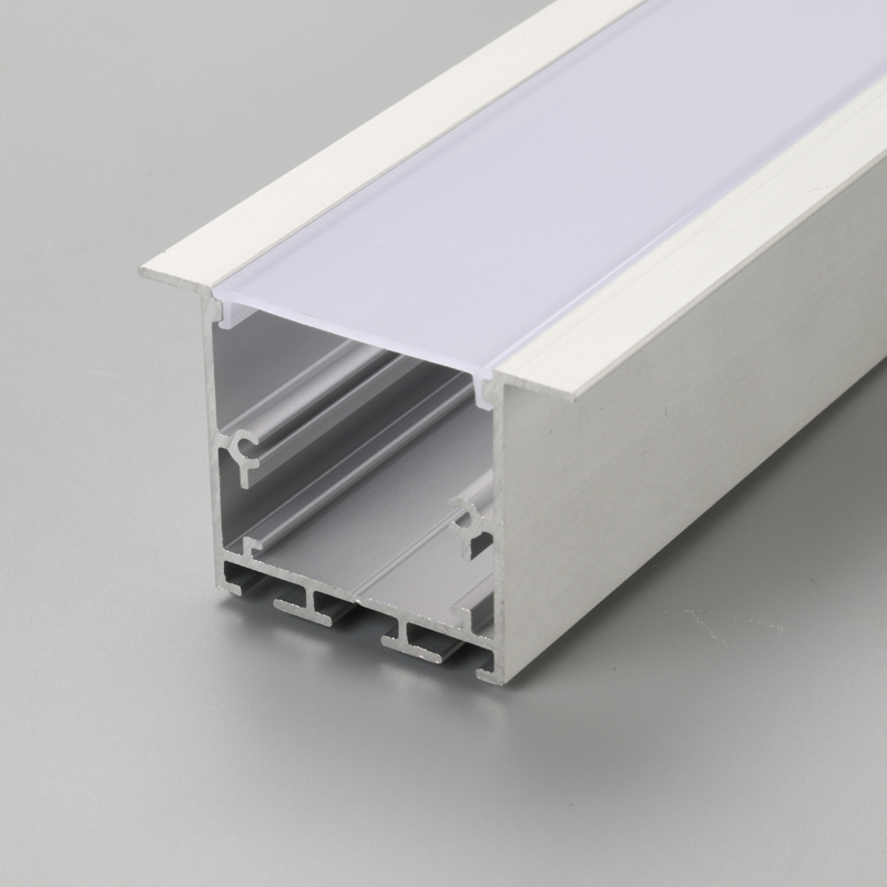 Forsænket LED-lineært lyshus med frostet plastik PC-låg og aluminiumsprofil