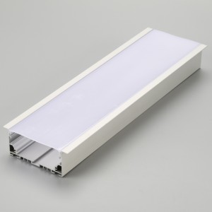 Led aluminiumsprofil PC diffusor / flad form