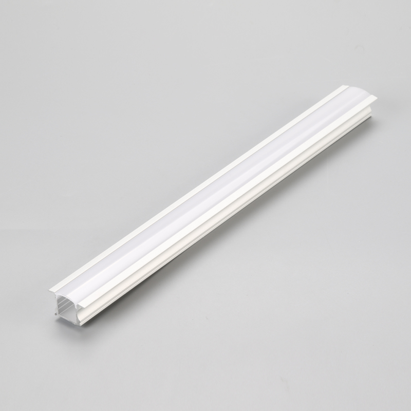 Forsænket LED-lineært lyshus med anodiseret aluminiumsprofil og mælkeagtigt PC-dæksel