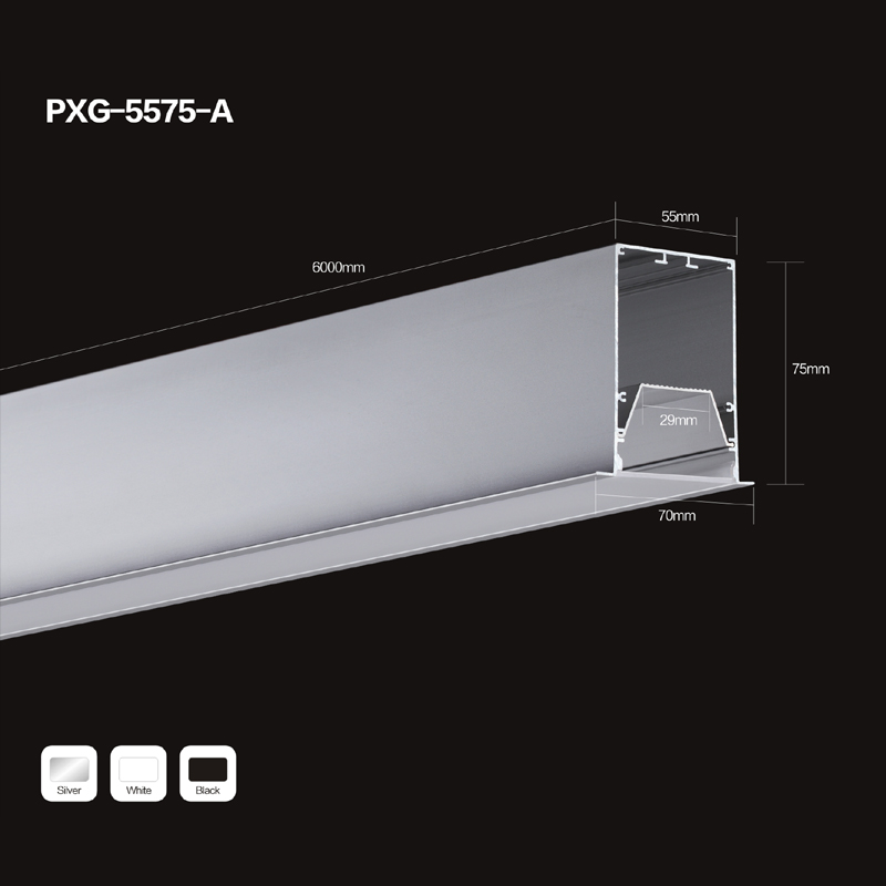 Kinas producent LED lineært lyshus forsænket LED lineært lysarmatur til lysdekoration