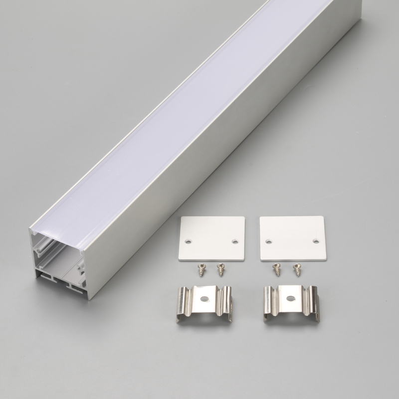 Sølv / sort / hvid aluminiumsprofil til LED lineært lyshus fra Kinas producent
