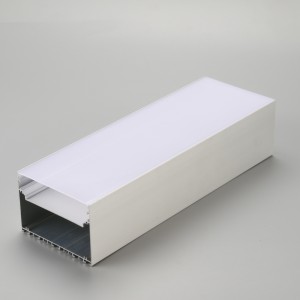 Frostet pc-dækning af aluminiumsprofilramme LED-lineært lys