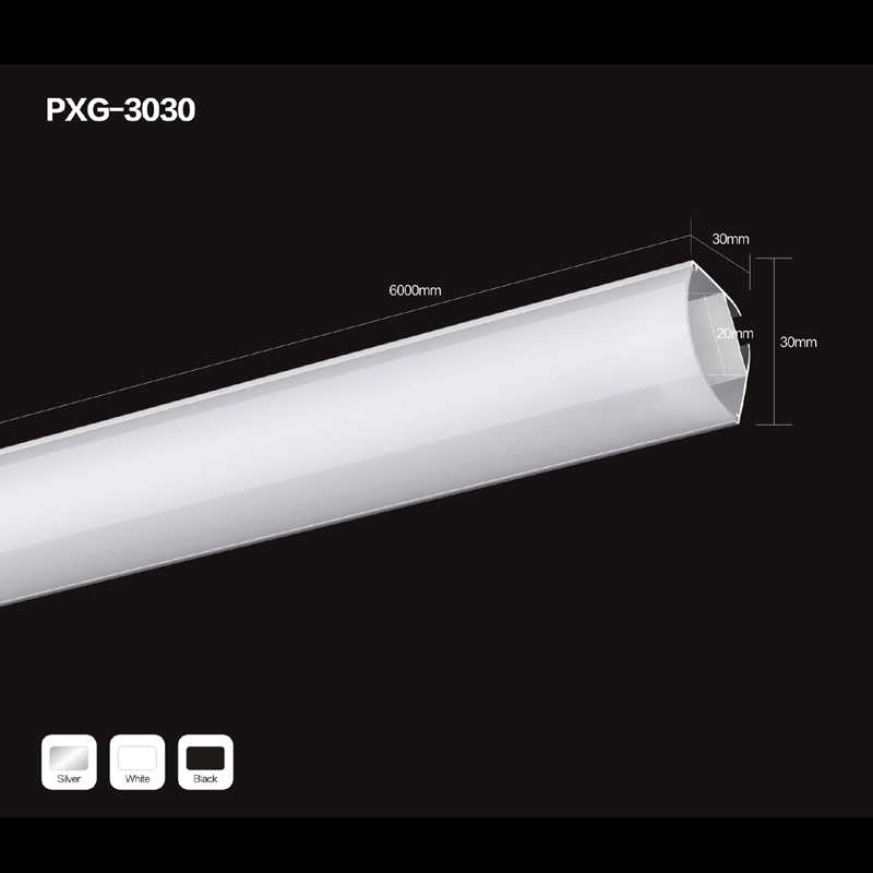 Hot sælgende trekant LED aluminiumprofil spotvindue aluminiumsprofillys