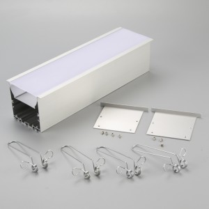 Klart anodiserende bred aluminiumsprofil til LED-strip