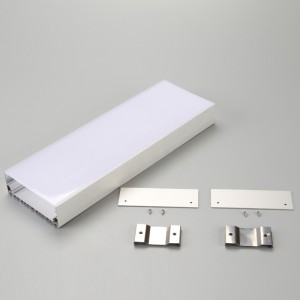 Fabriksanpasset 1m LED-strip aluminiumskanalprofil