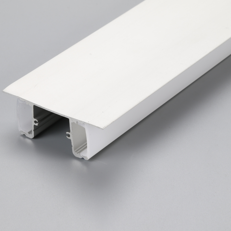 To sidebelysning aluminium LED strip tape lys montering kanal profil