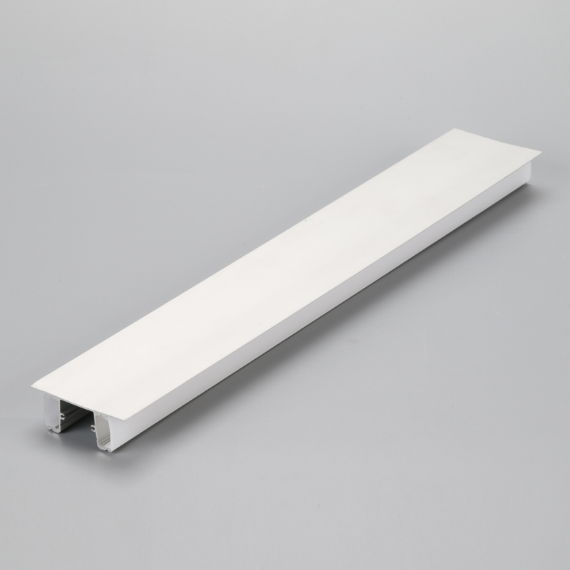 To sidebelysning aluminium LED strip tape lys montering kanal profil